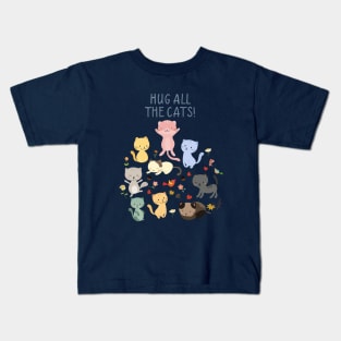 Hug All The Cats - Kitty Party Kids T-Shirt